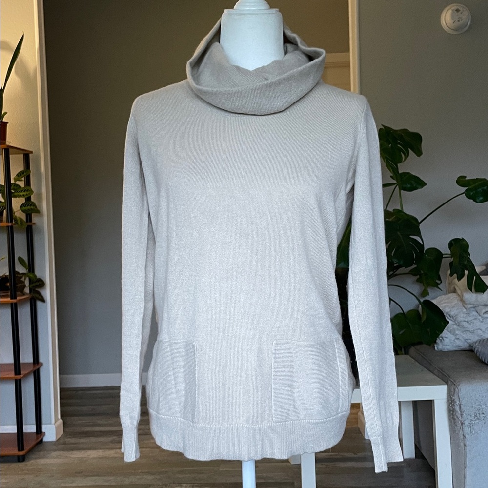 Theory Cowl Neck Cashmere Sweater
